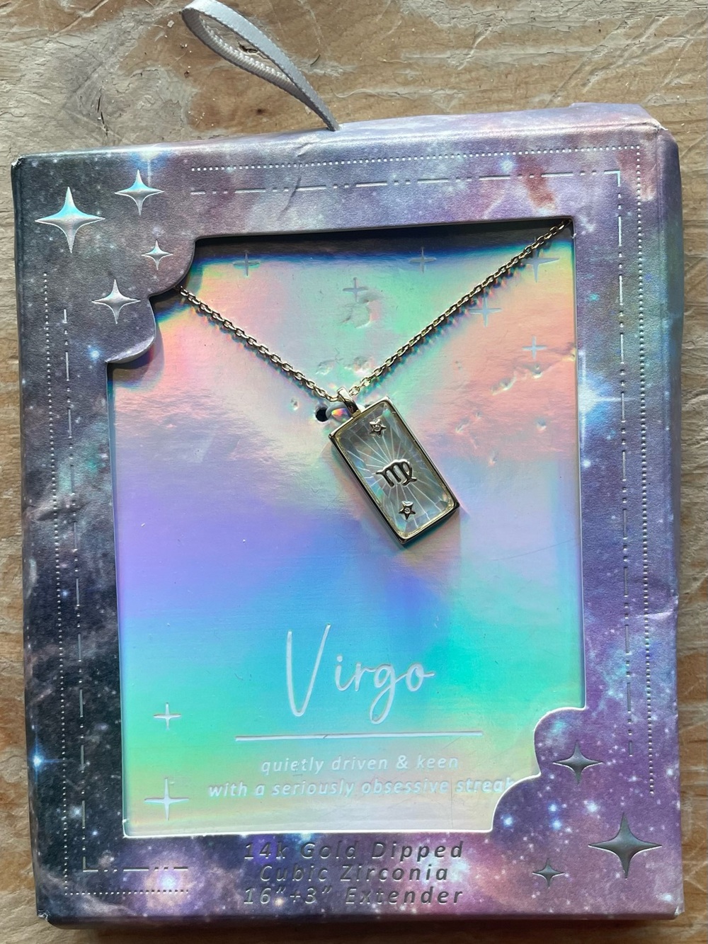 Target Galaxy-Print Necklace Box in Purple and Blue